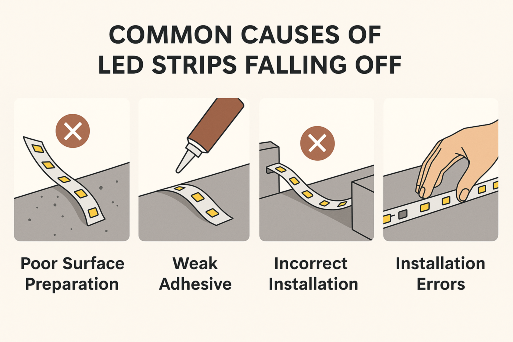 Visual of environmental factors affecting heat in high-brightness LED hard light bars for outdoor use in NPHIS LED commercial installations