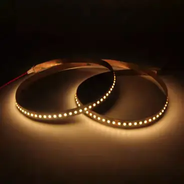 2835 LED strip close-up showing 180 LEDs per meter density