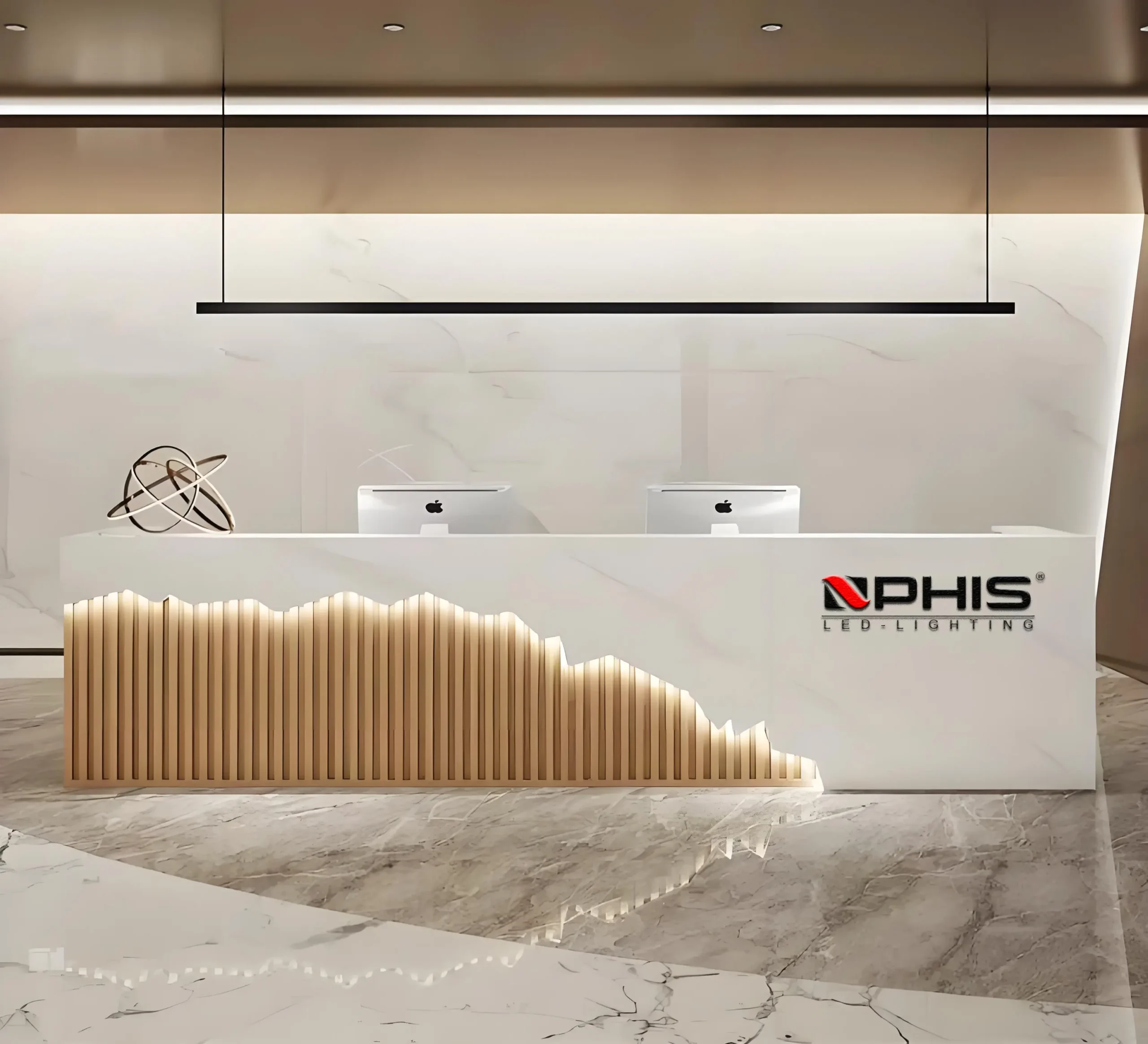 NPHIS® led light strip Company front desk，led rigid strip light,edge-light light source,cob strip bar,