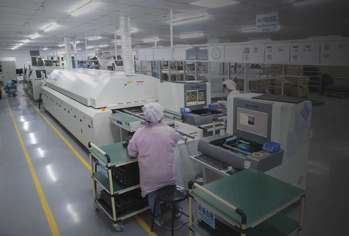 NPHIS OEM ODM production workshop for 3030 RGB rigid bar