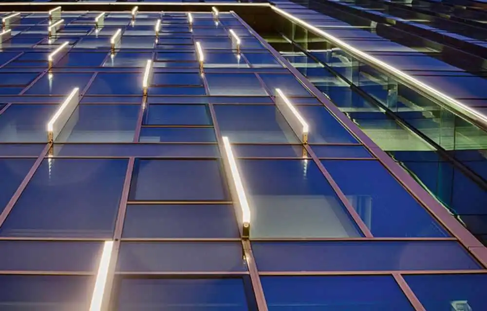 What-Are-Facade-Linear-Lights-and-How-Do-They-Enhance-Building-Exteriors1 » led strip light Production R&D Manufacturer|NPHIS Commercial building facade enhanced with linear LED lighting installations.
