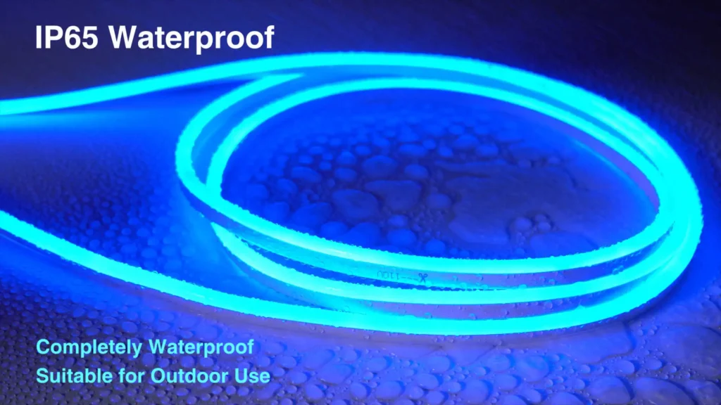 LED Neon Lights, IP65 Waterproof LED Light Strip Flexible Cuttable AC 110V LED Rope Lights DIY, Indoor Outdoor for Residential, Commercial Building Decoration