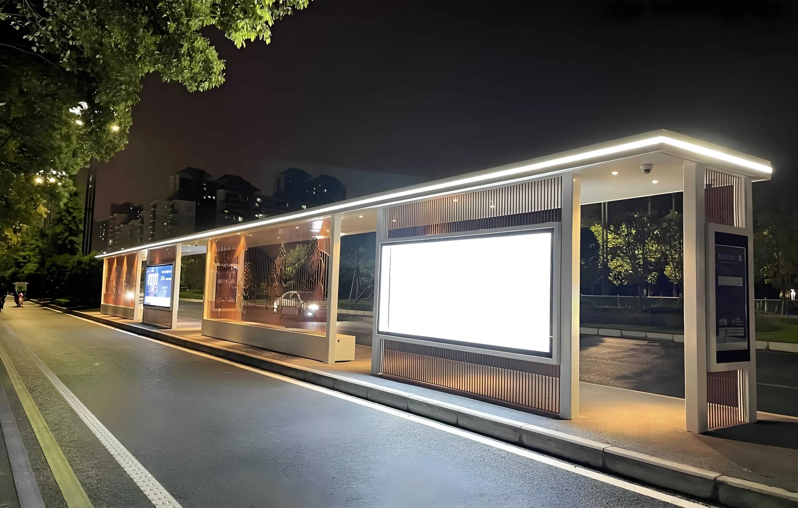 Edge light LED bar display wall and entertainment application