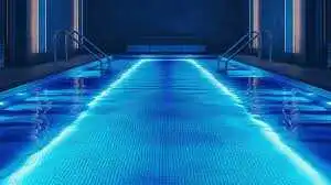 IP68 underwater silicone neon strip installed in swimming pool, delivering consistent color and brightness