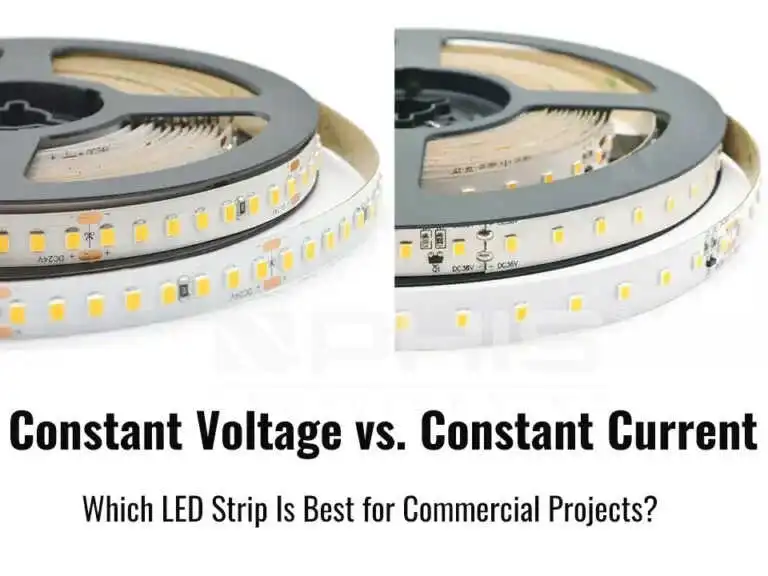 Constant current long run LED strip evenly illuminated over long distance