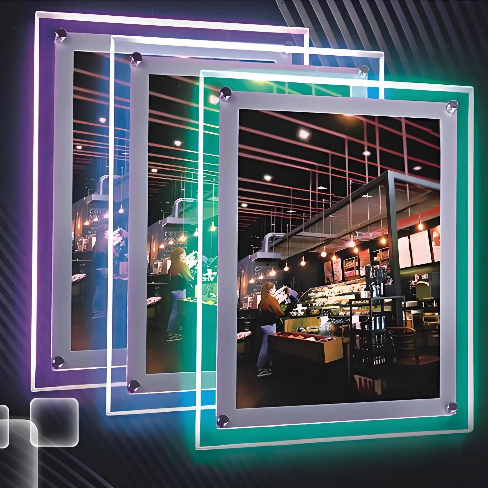 Signage and lightbox RGB illumination