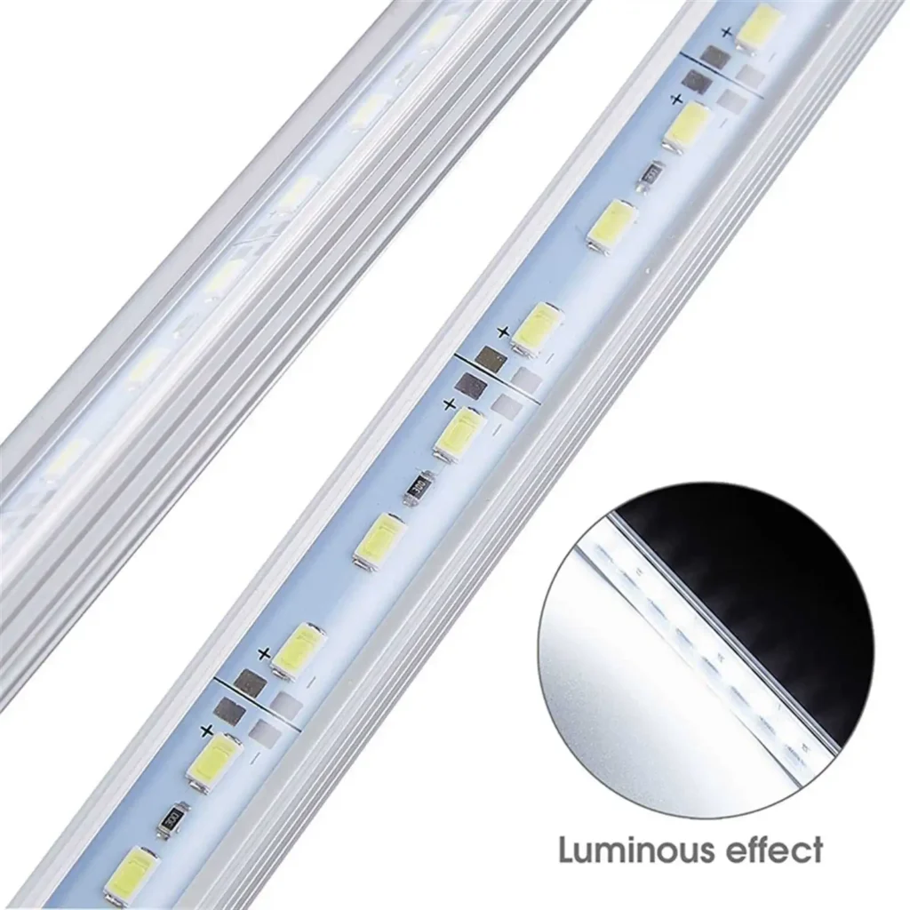 nphis-led-strip-retail-shelf-under-cabinet-warm-white » led strip light Production R&D Manufacturer|NPHIS Warm white LED strip lights installed under retail display shelves illuminating products with remote control for adjustable brightness