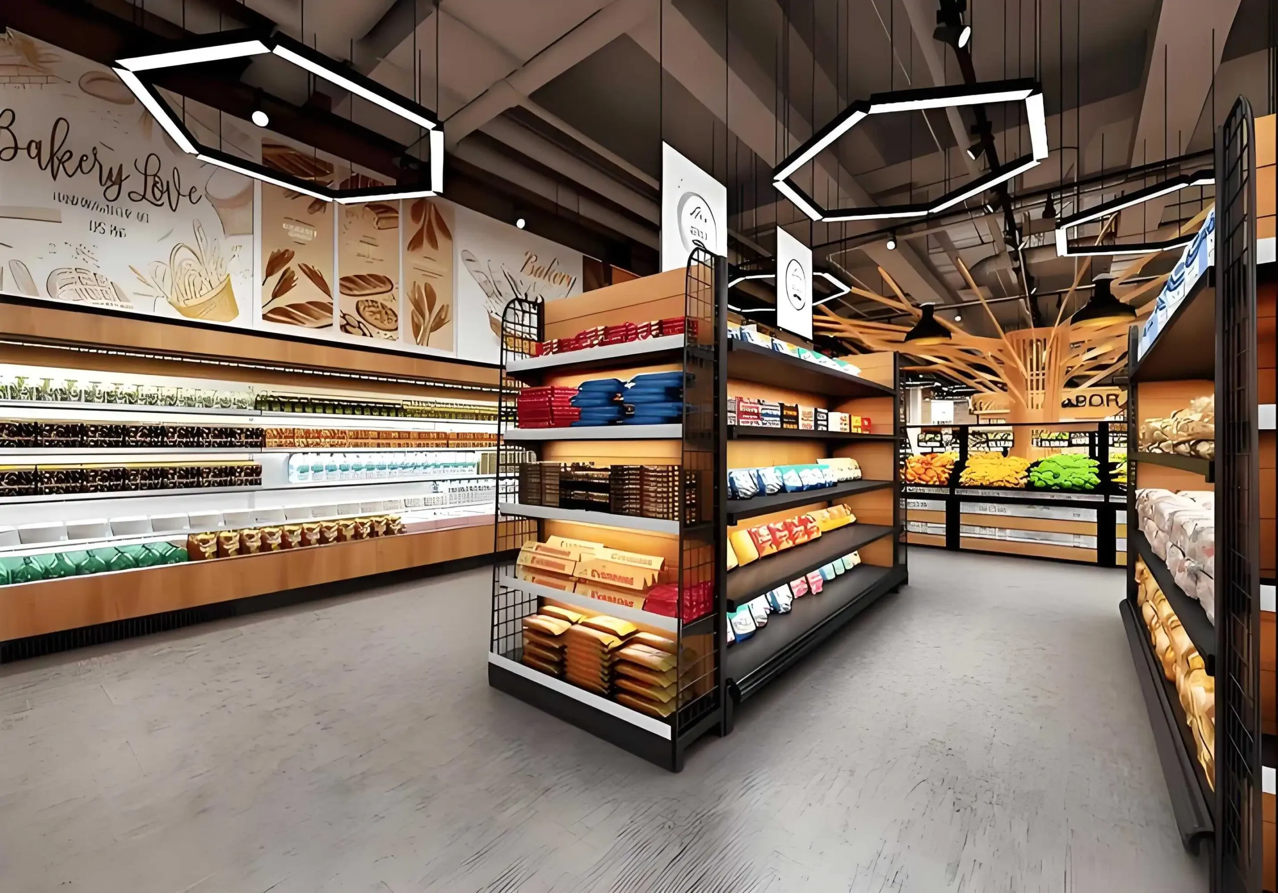 Magnetic LED light bar supermarket and grocery shelf lighting application