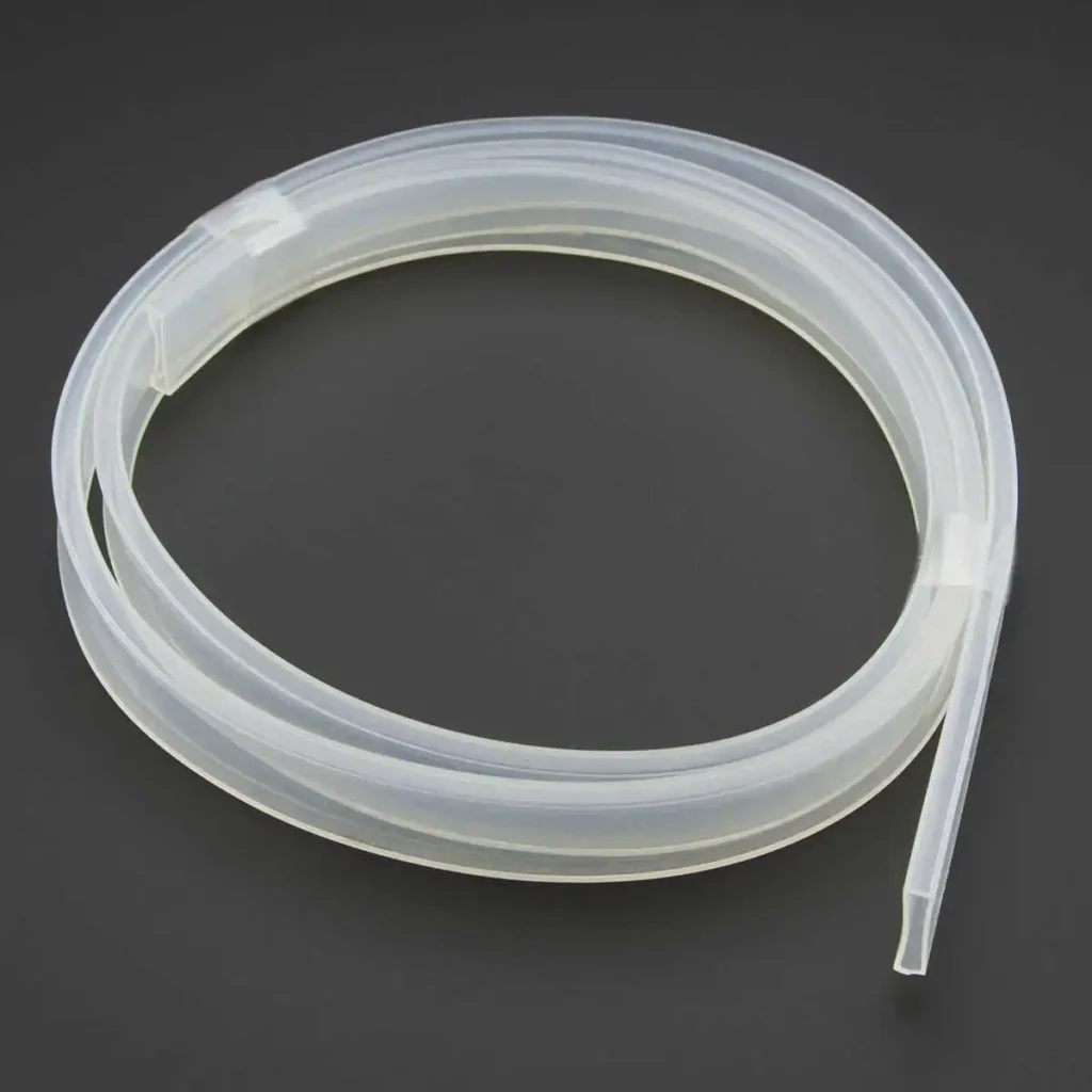 IP67 LED strip light inside a clear silicone tube waterproof encapsulation, showing flexible waterproof construction