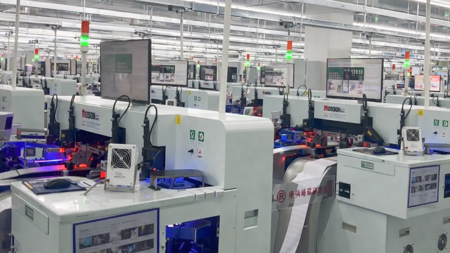 LED strips factory SMT production line in China
