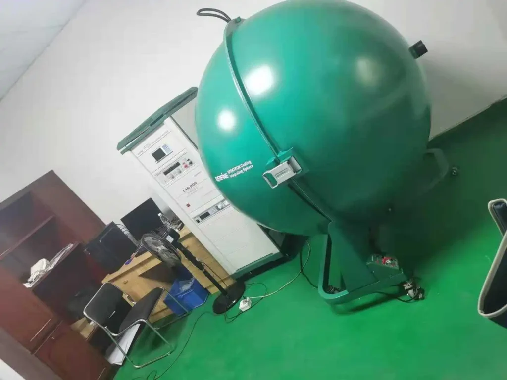 Professional integrating sphere in reliable LED strip factory lab for accurate color temperature and lumen measurement