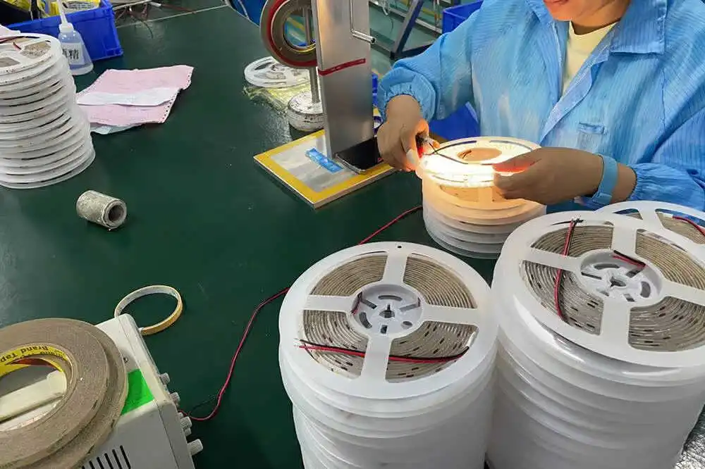 Durable-LED-Strip-Lights-Manufacturing-Process-LED-Tape-Light-Quality-Control-Testing » led strip light Production R&D Manufacturer|NPHIS » led strip light Production R&D Manufacturer|NPHIS Commercial grade durable LED strip lights production, LED tape light testing, quality control inspection for reliable commercial LED light strip