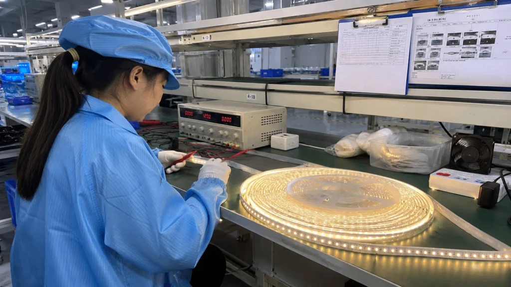 LED-Light-Strip-Reliability-Test-Strict-Quality-Control-For-Manufacturer-Commercial-LED-Tape-Light » led strip light Production R&D Manufacturer|NPHIS » led strip light Production R&D Manufacturer|NPHIS LED strip reliability test, strict quality control for LED strip lights manufacturer, commercial LED tape light quality assurance process