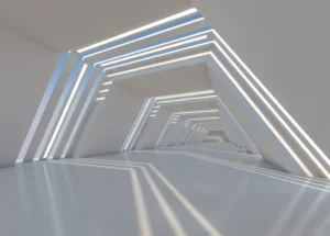 Stretch ceiling backlight LED linear lighting system for architectural ceiling illumination and commercial interior design