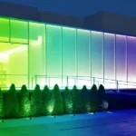 Waterproof side bend silicone LED neon flex strip, colorful gradient facade decorative neon lighting for outdoor commercial building exterior wall, IP67 flexible neon light for storefront and hotel exterior ambient decor