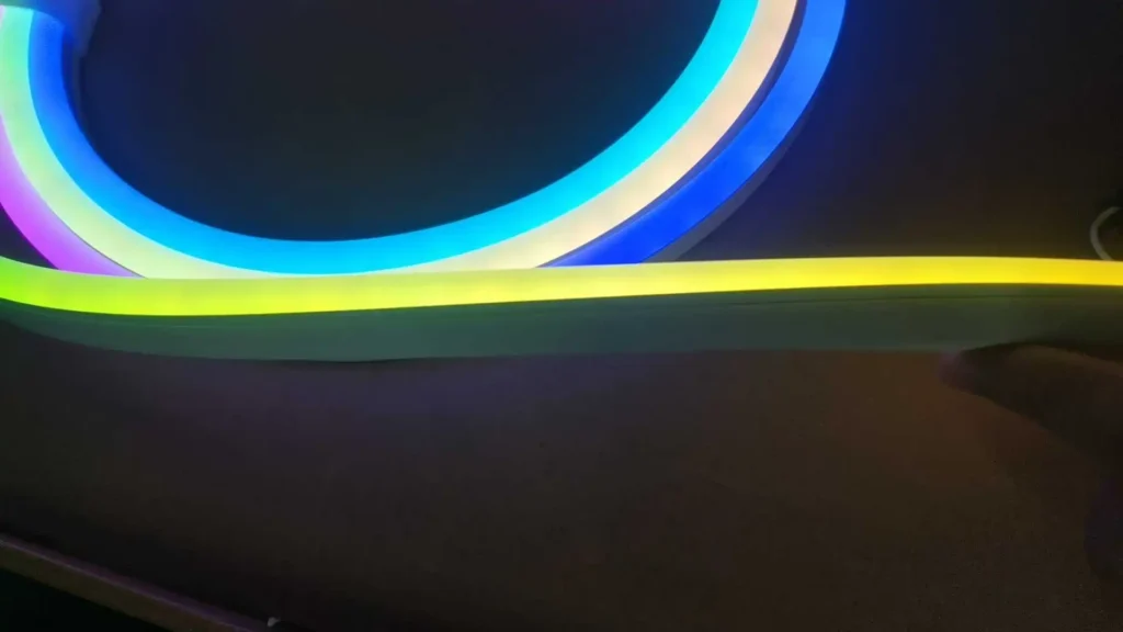 UV resistant RGBW silicone LED neon flex multi color light bending test anti-yellowing silicone LED strip for extreme weather outdoor commercial lighting projects factory direct custom