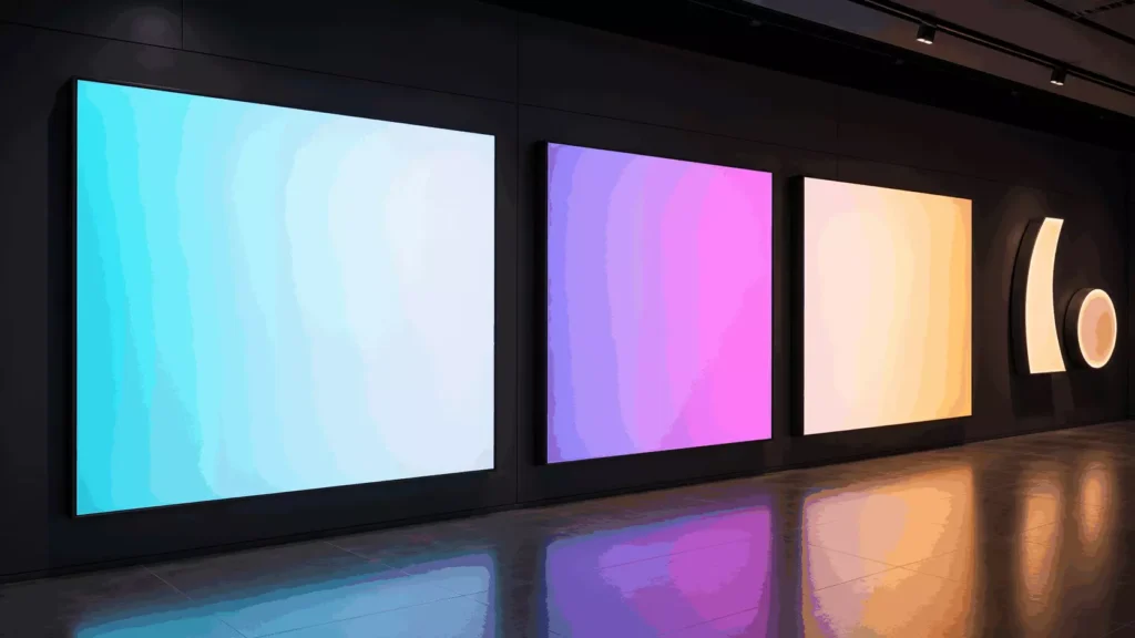 Creative advertising signage and lightboxes illuminated with addressable RGBW neon flex