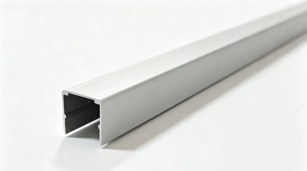 Continuous aluminum U-channel profile for top bend LED neon flex mounting — ensures perfectly straight line installation on building facades, acts as heat sink to extend LED lifespan by 15–20%